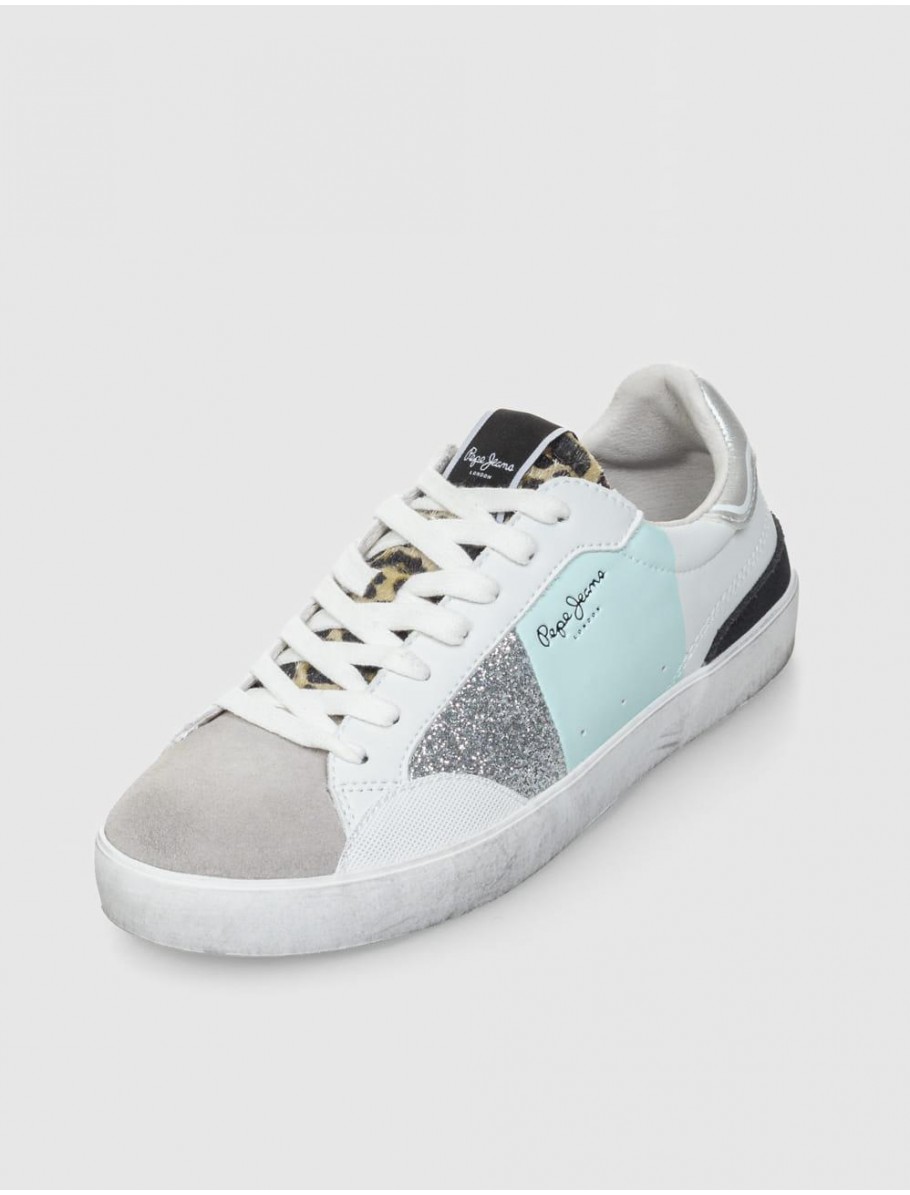 ZAPATILLA PEPE JEANS LANE SHINE W GRIS