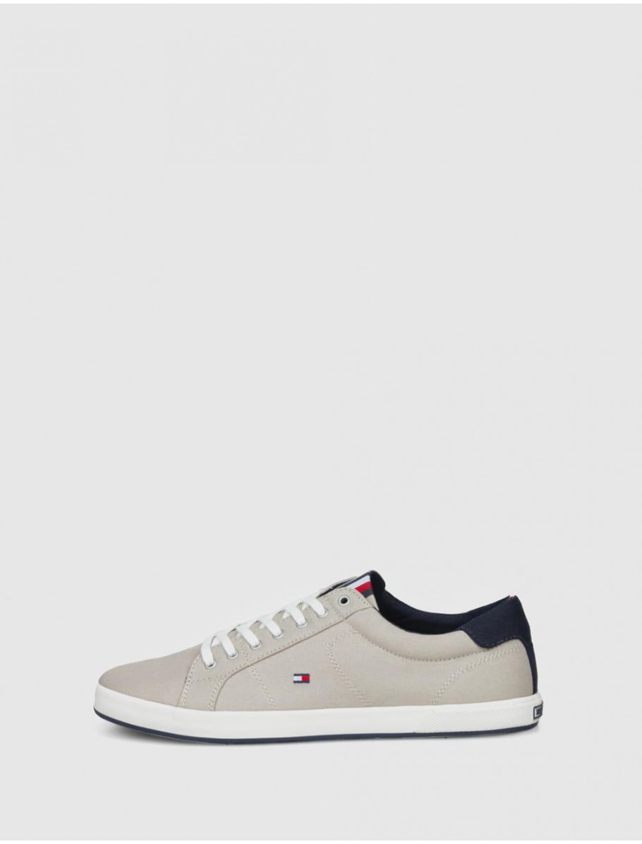 ZAPATILLA TOMMY HILFIGER ICONIC LONG LACE SNEAKER BEIG