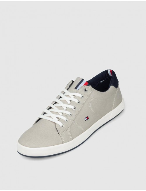ZAPATILLA TOMMY HILFIGER ICONIC LONG LACE SNEAKER BEIG