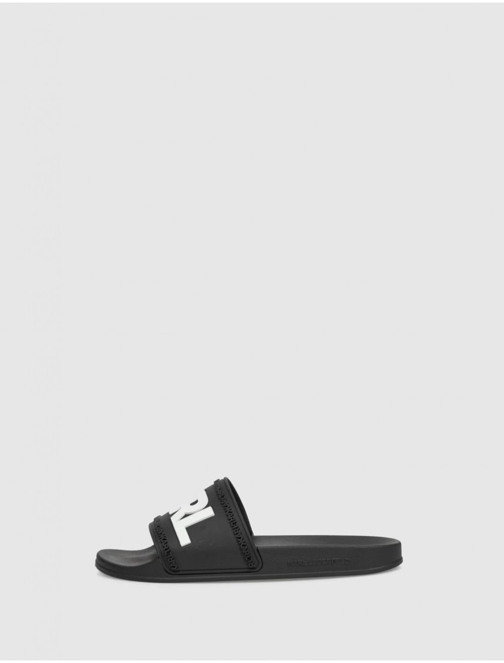 CHANCLA KARL LAGERFELD KONDO KARL LOGO SLIDE NEGRO