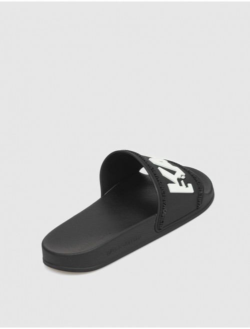 CHANCLA KARL LAGERFELD KONDO KARL LOGO SLIDE NEGRO