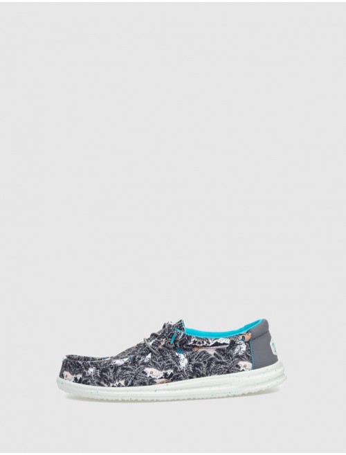 ZAPATILLA DUDE WALLY H20 TROPICAL NEGRO