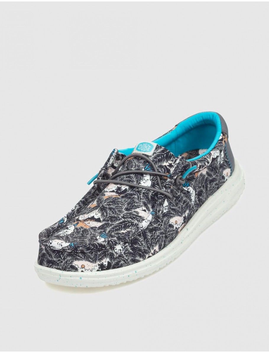 ZAPATILLA DUDE WALLY H20 TROPICAL NEGRO