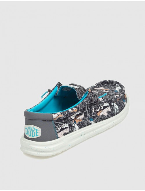 ZAPATILLA DUDE WALLY H20 TROPICAL NEGRO