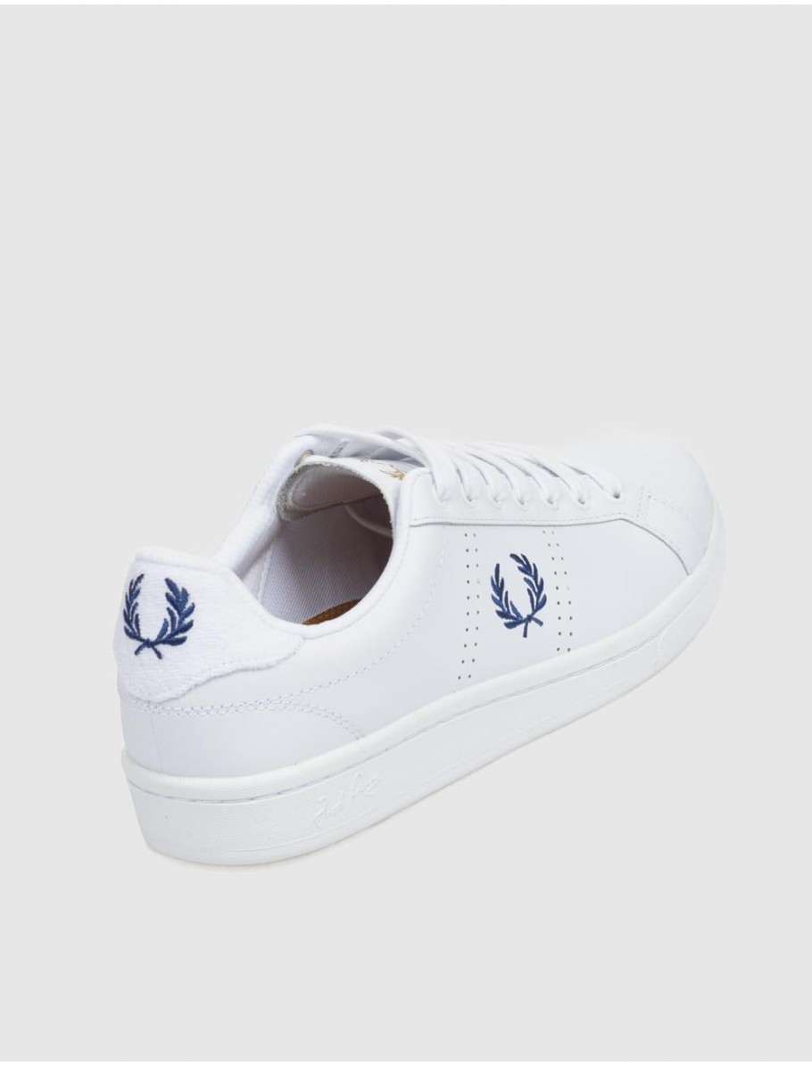 ZAPATILLA URBANA FRED PERRY B6333 B721 LEATHER TOWELLING BLANCO