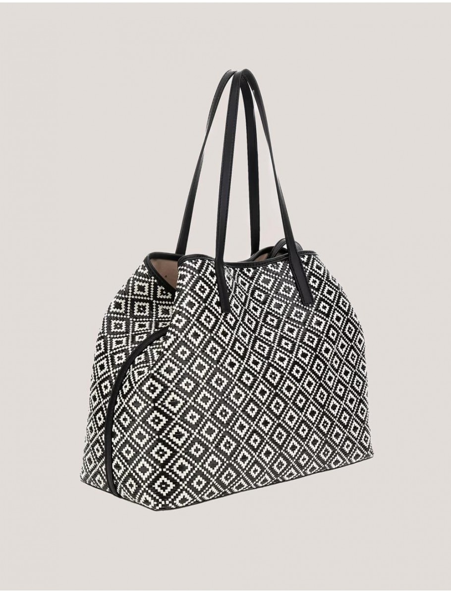 BOLSO TOTE GUESS VIKKY II LARGE NEGRO