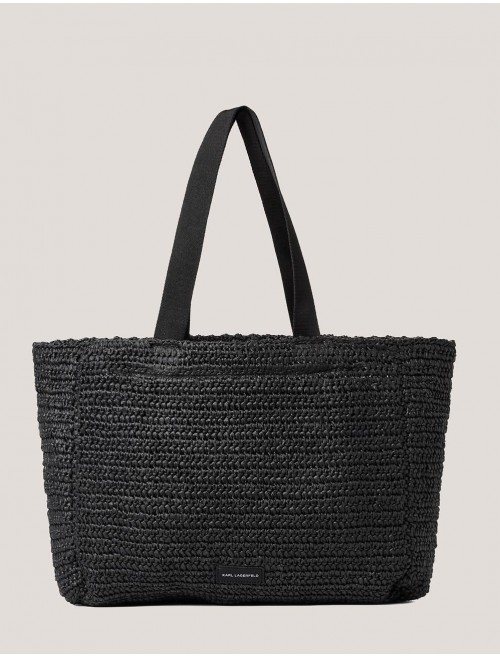 BOLSO KARL LAGERFED K SIGNATURE BEACH TOTE RAF NEGRO