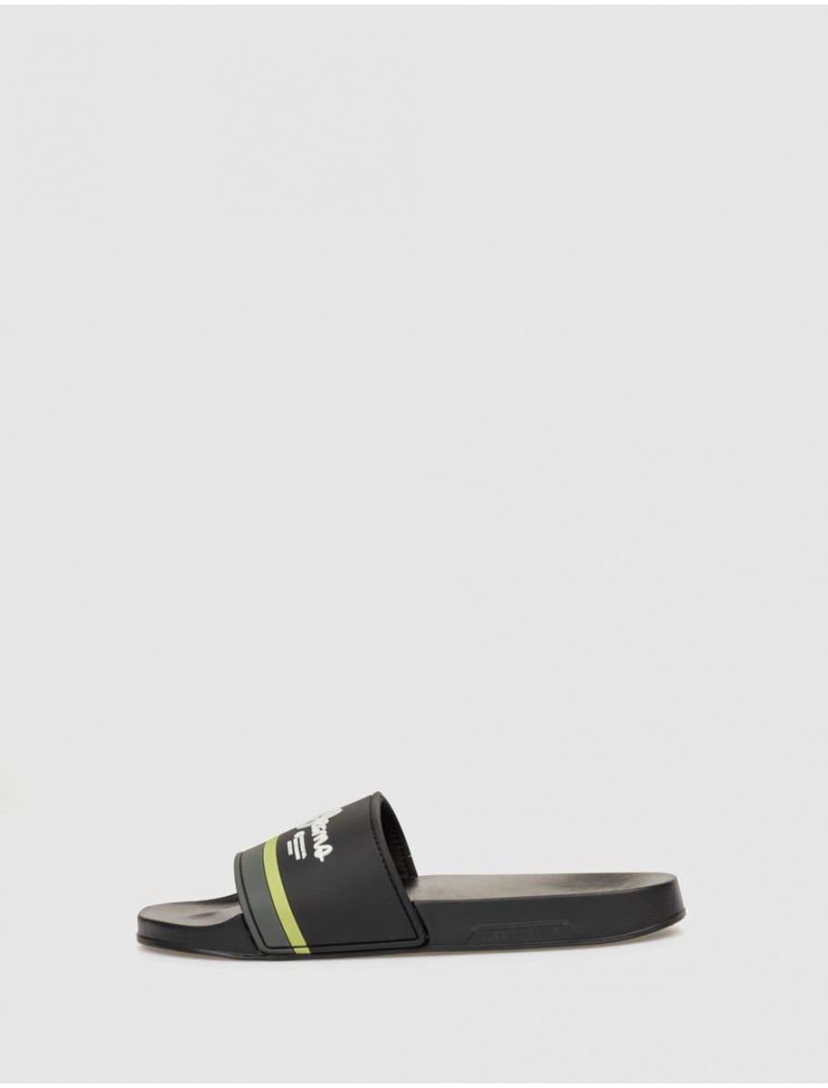 CHANCLA PEPE JEANS SLIDER PORTOBELLO M NEGRO