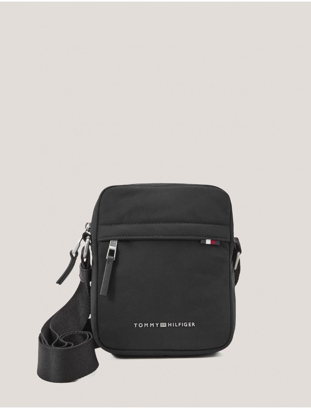 BANDOLERA TOMMY HILFIGER SIGNATURE MINI REPORTER NEGRO