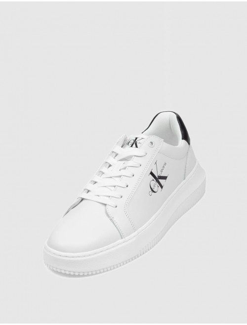 ZAPATILLA URBANA CALVIN KLEIN CHUNKY CUPSOLE MONO LTH BLANCO