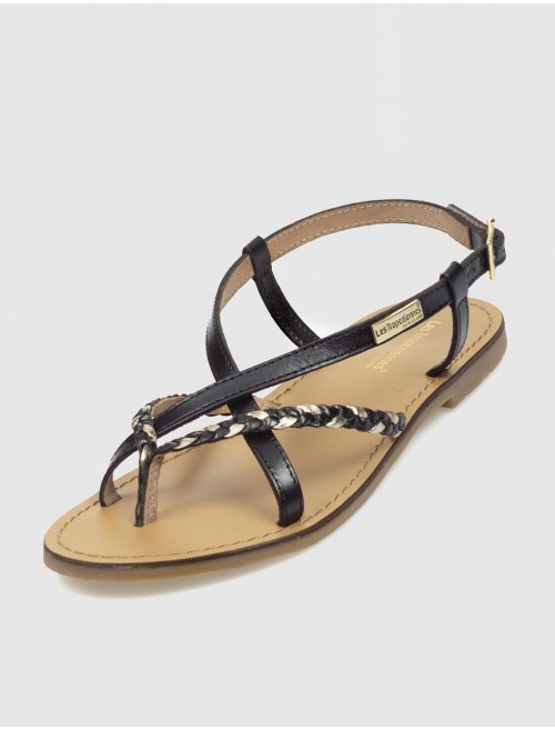 SANDALIA DE DEDO LESTROPEZIES CHOU MULTI NEGRO