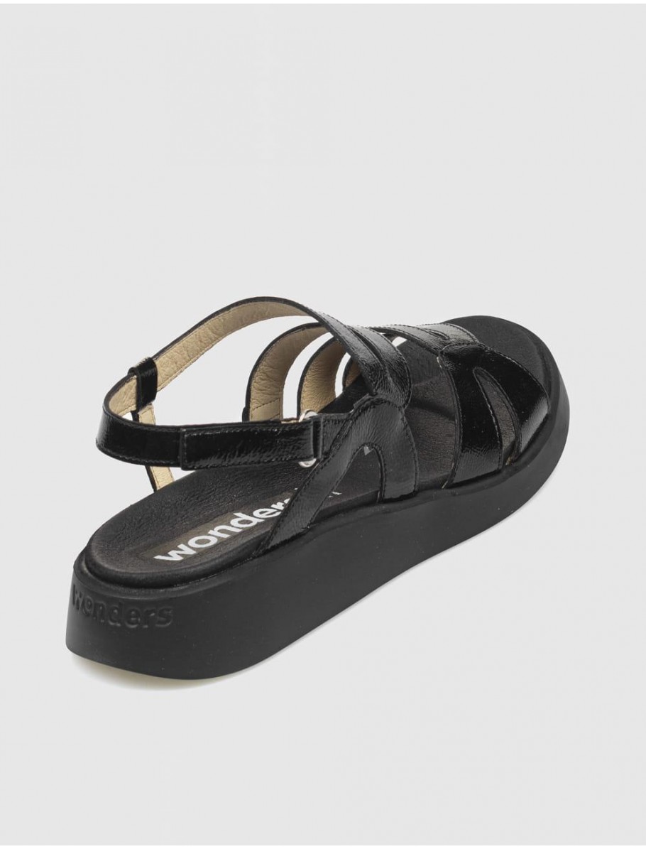 SANDALIA WONDERS C 6534 NEGRO