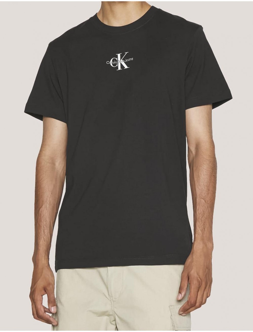 CAMISETA CALVIN KLEIN MONOLOGO TEE NEGRO