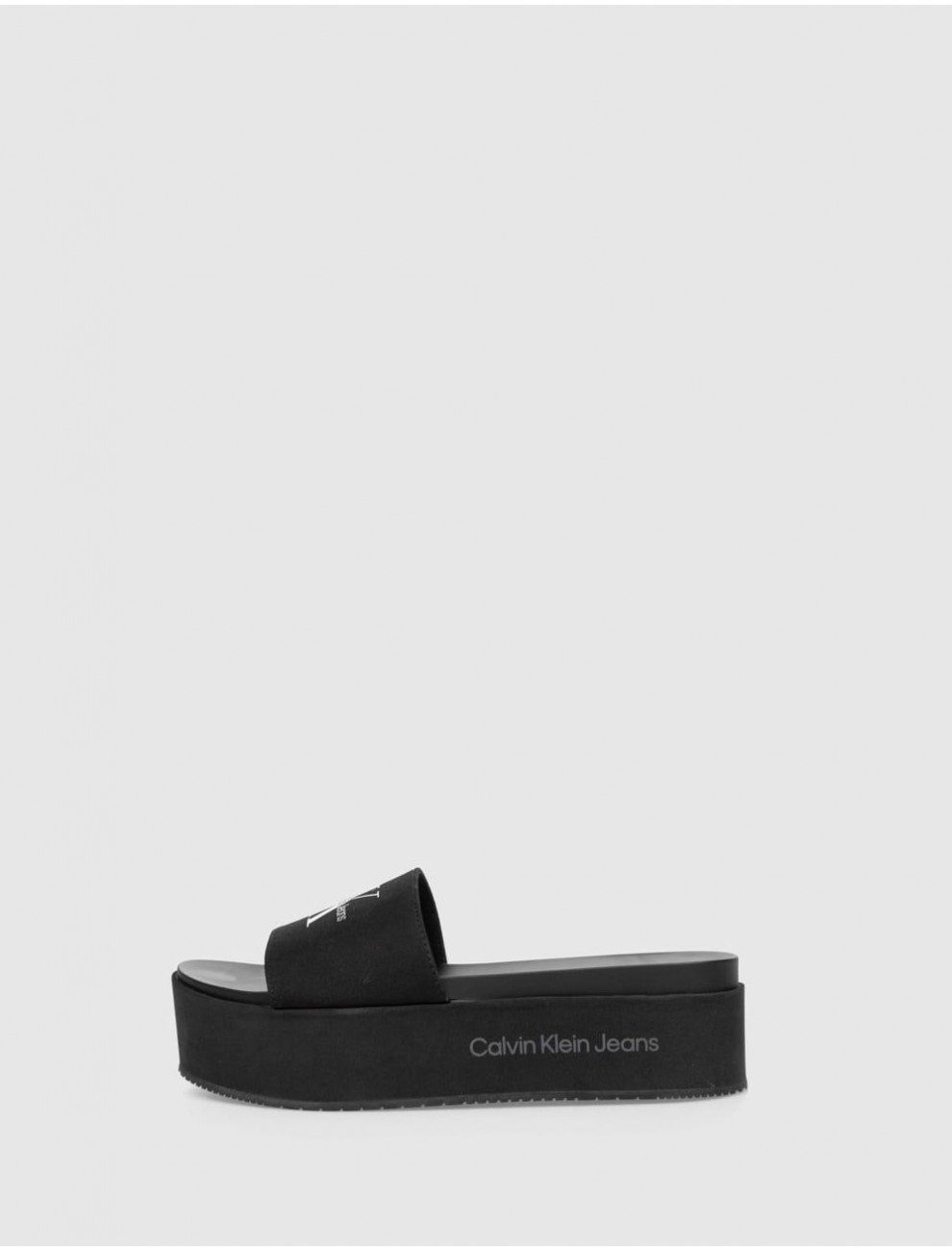 SANDALIA CALVIN KLEIN FLATFORM SANDAL MET NEGRO