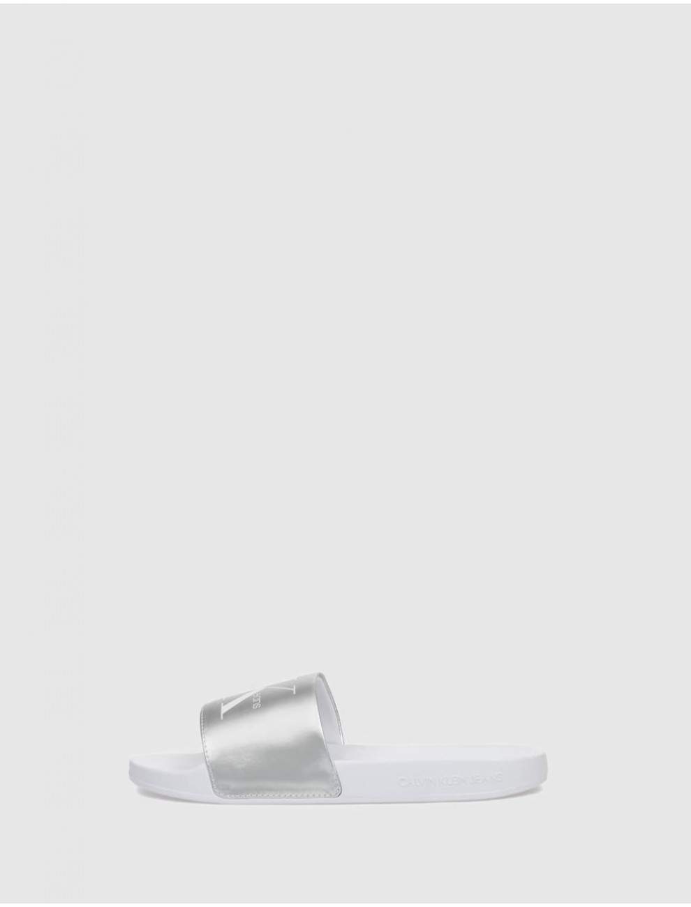 CHANCLA CALVIN KLEIN SLIDE NY PEARL BLANCO