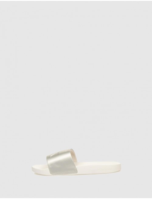 CHANCLA CALVIN KLEIN SLIDE NY PEARL BEIG