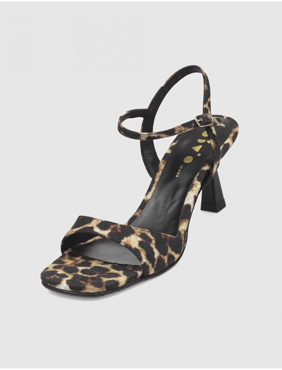 SANDALIA OBVIO SHOES DRAC LEOPARDO