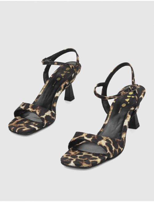 SANDALIA OBVIO SHOES DRAC LEOPARDO