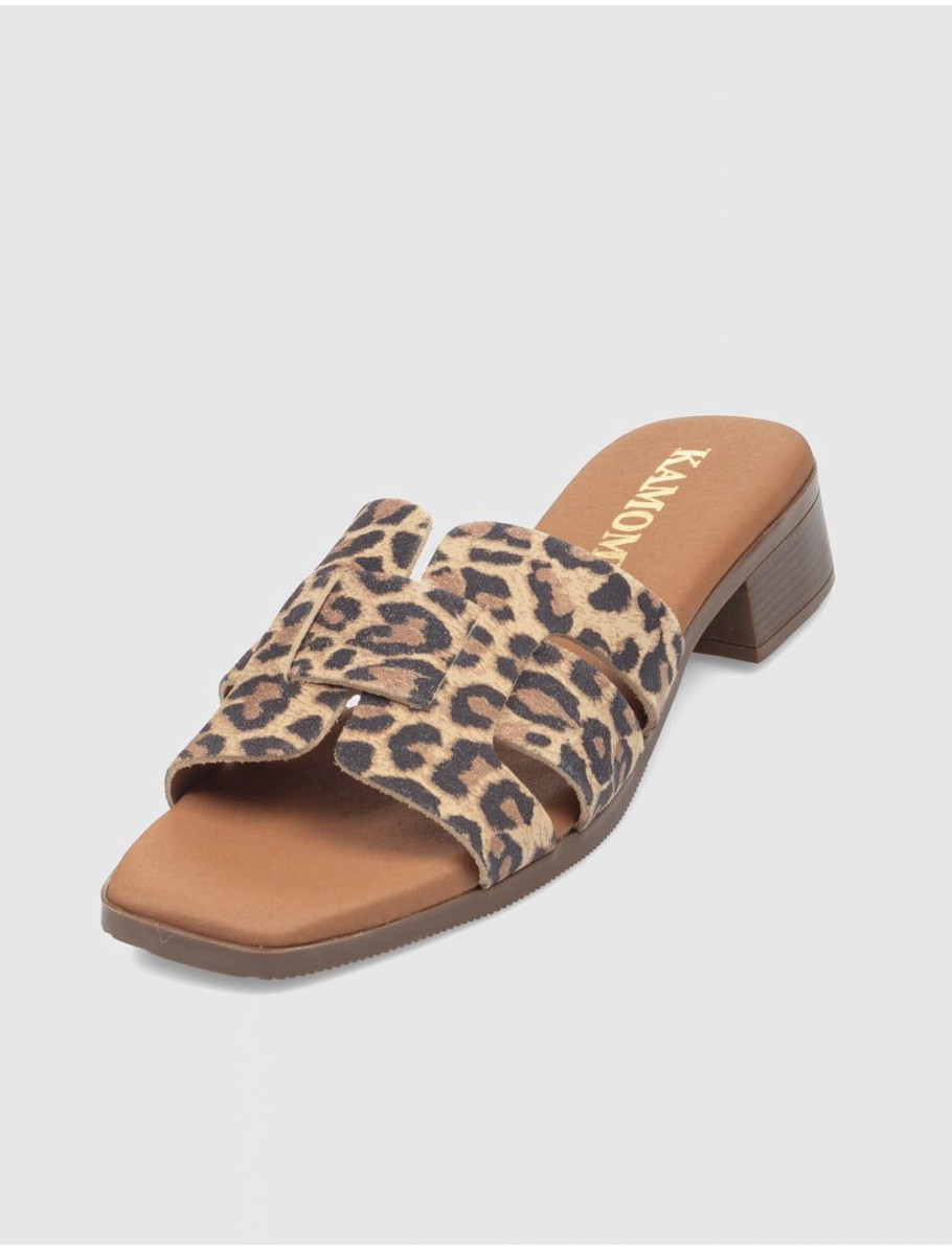 SANDALIA KAMOME MYA LEOPARDO