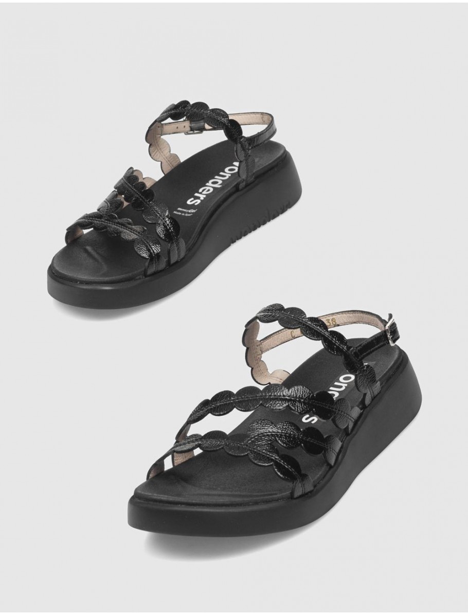 SANDALIA WONDERS C 6531 NEGRO