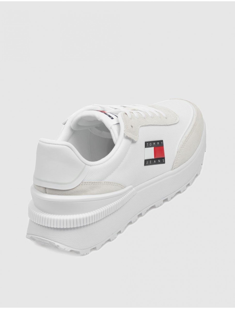 ZAPATILLA TOMMY HILFIGER TJM TECHNICAL RUNNER ESS BLANCO