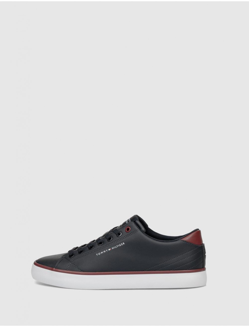 ZAPATILLA TOMMY HILFIGER TH HI VULC CORE LOW LEATHER MARINO