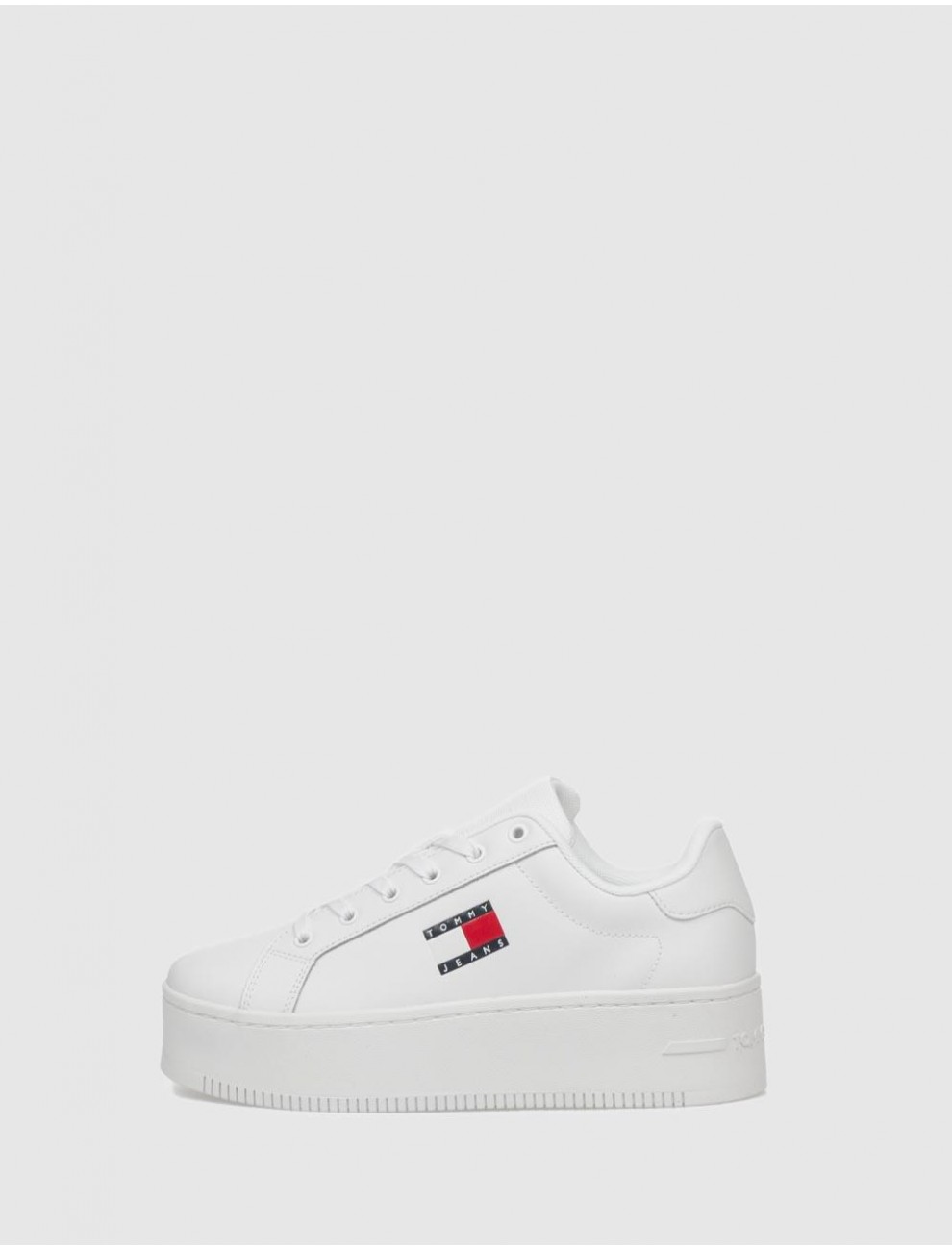 ZAPATILLA TOMMY HILFIGER TJW FLATFORM ESS BLANCO