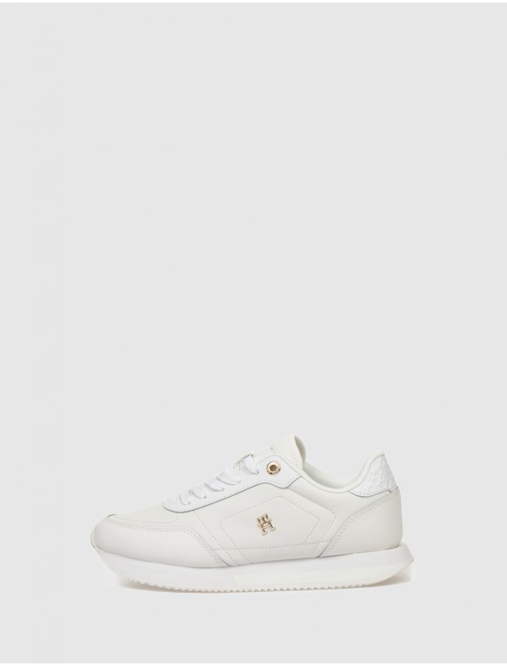 ZAPATILLA TOMMY HILFIGER ELEVATED ESSENT RUNNER MONOGRAM BLANCO