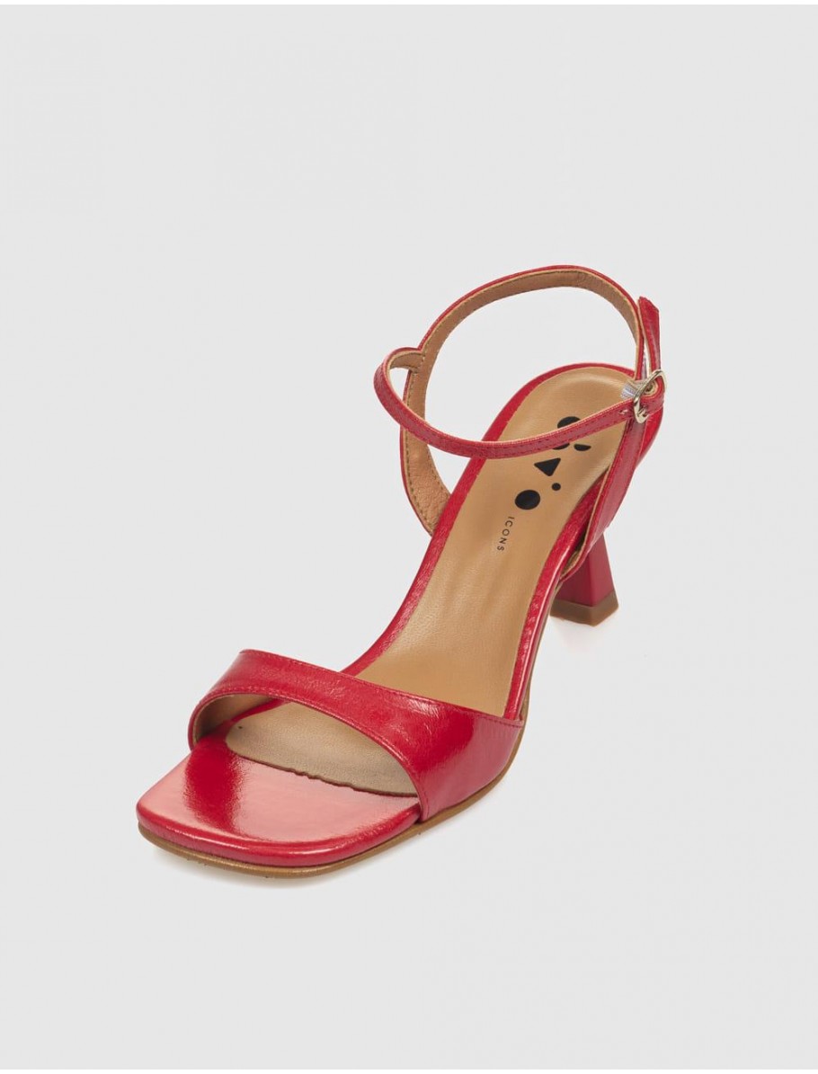 SANDALIA OBVIO SHOES DRAC ROJO