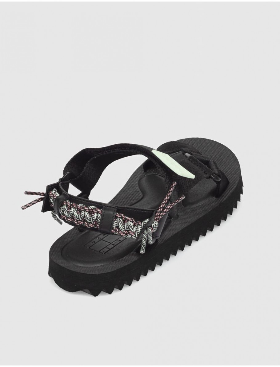 SANDALIA TOMMY HILFIGER TJW EVA SANDAL NEGRO