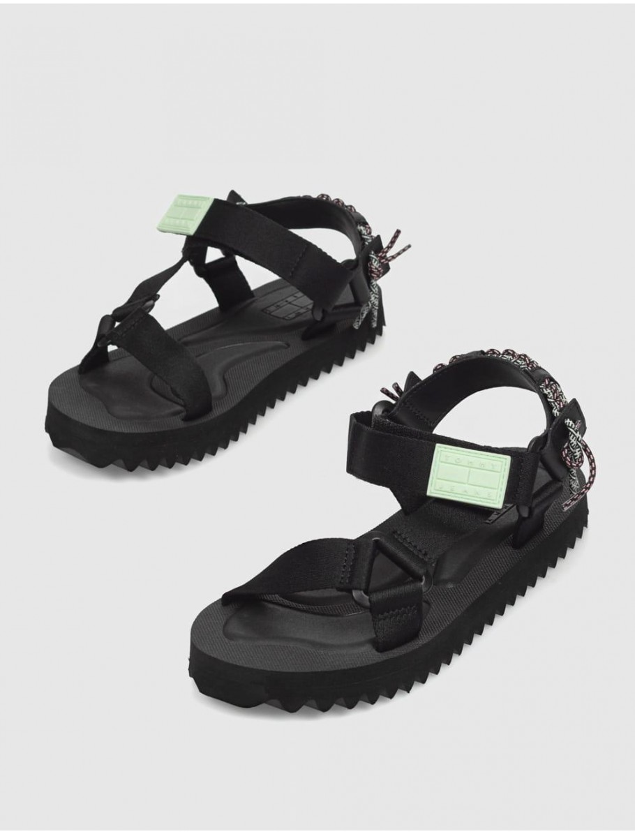 SANDALIA TOMMY HILFIGER TJW EVA SANDAL NEGRO