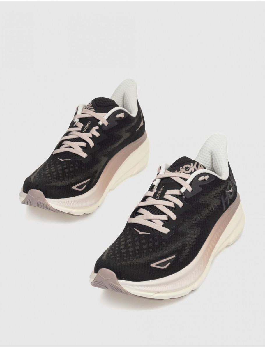 ZAPATILLA HOKA CLIFTON 9 NEGRO