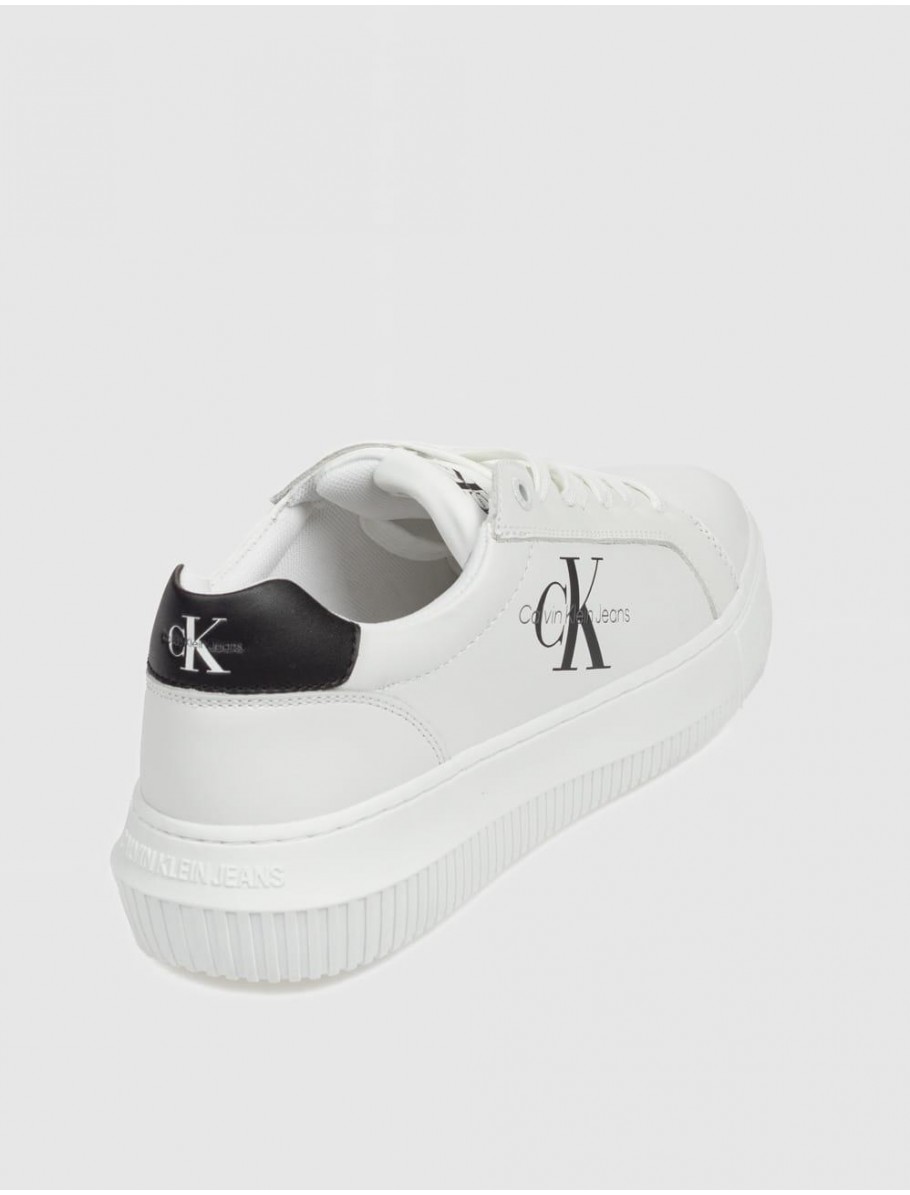 ZAPATILLA CALVIN KLEIN CHUNKY CUPSOLE MONO LTH BLANCO