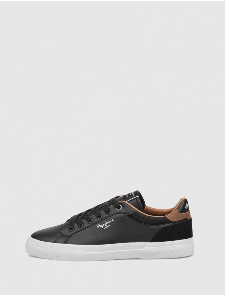 ZAPATILLA PEPE JEANS KENTON COURT NEGRO