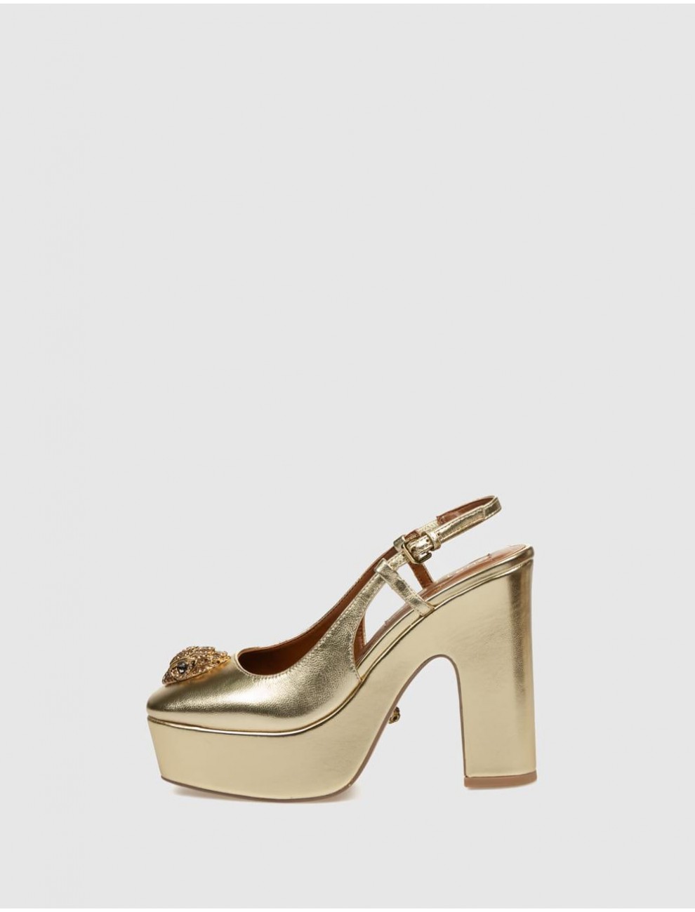 ZAPATO KURT GEIGER BELGRAVIA PLATFORM SLING ORO