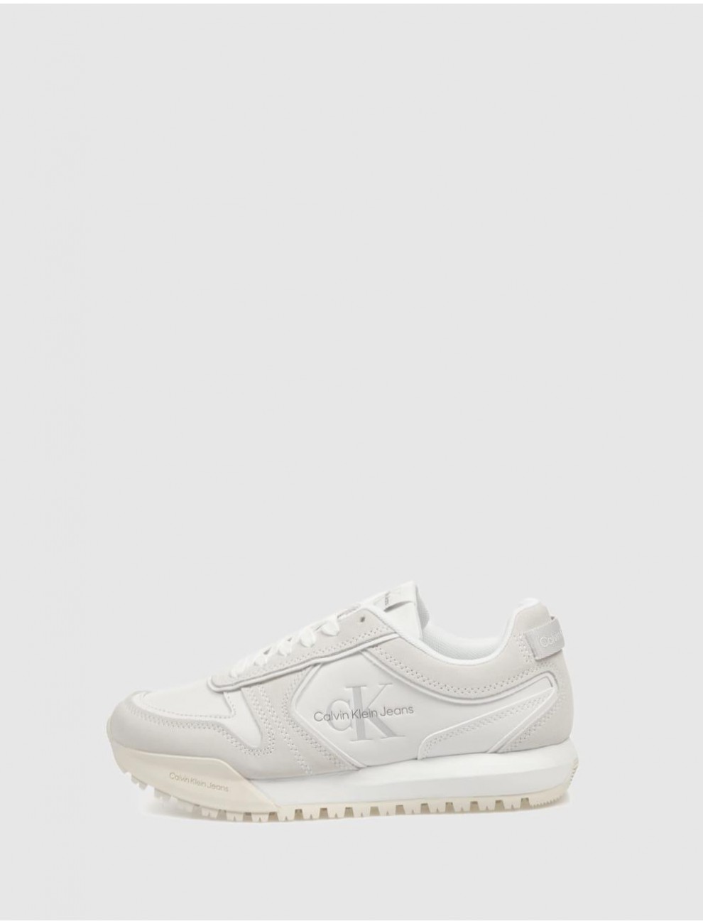 ZAPATILLA CALVIN KLEIN TOOTHY RUNNER IRREGULAR LINES W BLANCO