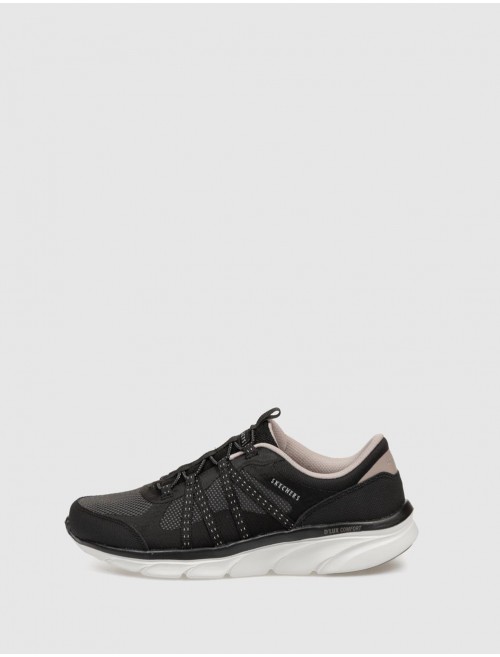 ZAPATILLA SKECHERS DLUX COMFORT NEGRO