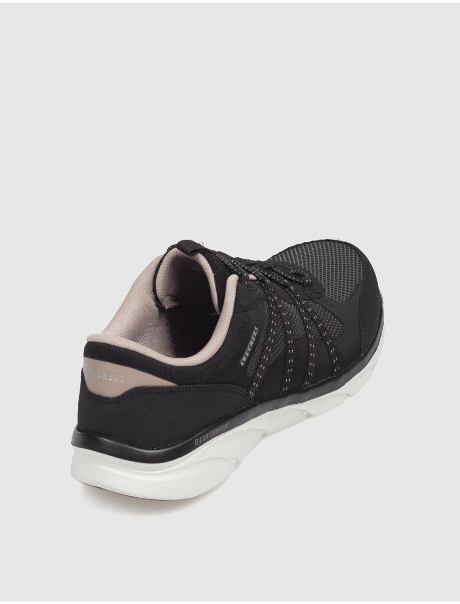 ZAPATILLA SKECHERS DLUX COMFORT NEGRO