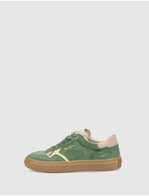 ZAPATILLA PEPE JEANS TRAVIS RETRO VERDE