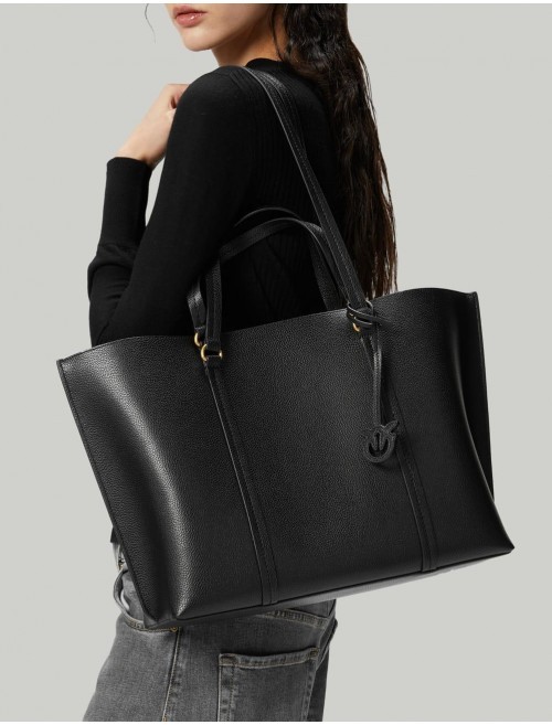 BOLSO PINKO CARRIE SHOPPER NEGRO