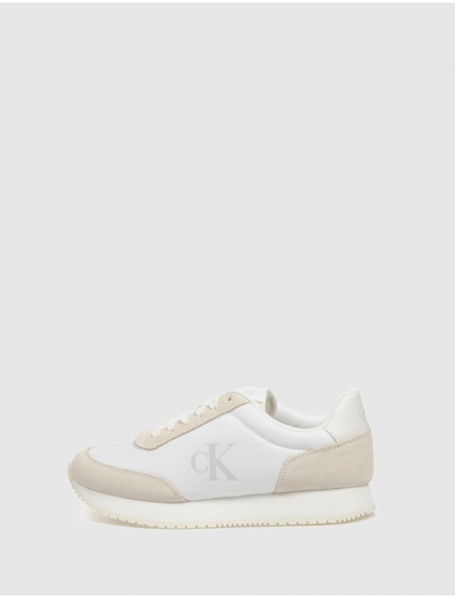 ZAPATILLA CALVIN KLEIN RUNNER LACEUP LOW MG MIX BLANCO