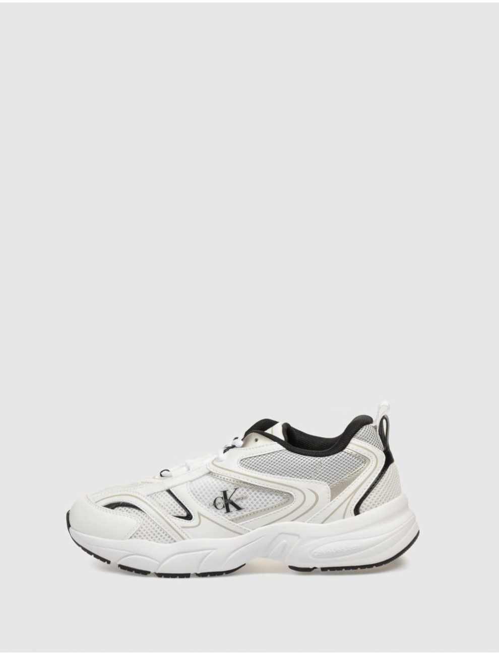 ZAPATILLA CALVIN KLEIN RETRO TENNIS MESH ML BLANCO