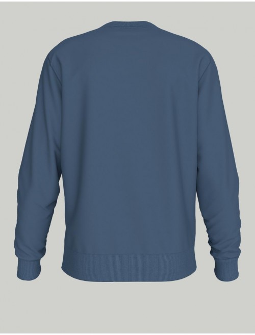 SUDADERA CALVIN KLEIN CK EMBRO BADGE CREWNECK AZUL