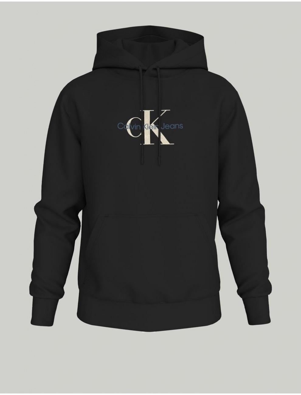 Sudadera Calvin Klein Distressed Monologohoodie Negro Kamomeshop.es