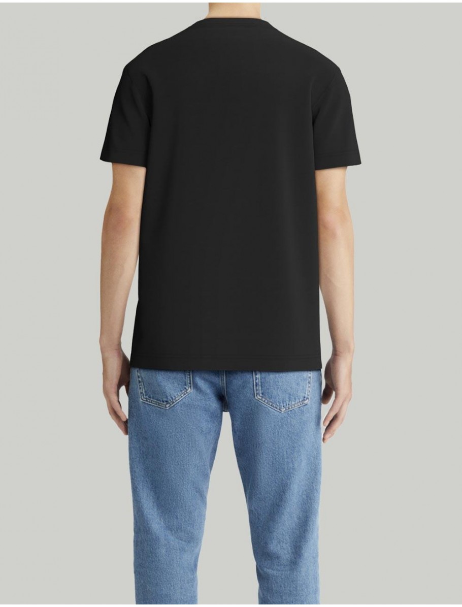 CAMISETA CALVIN KLEIN DISTRESSED MONOLOGO TEE NEGRO