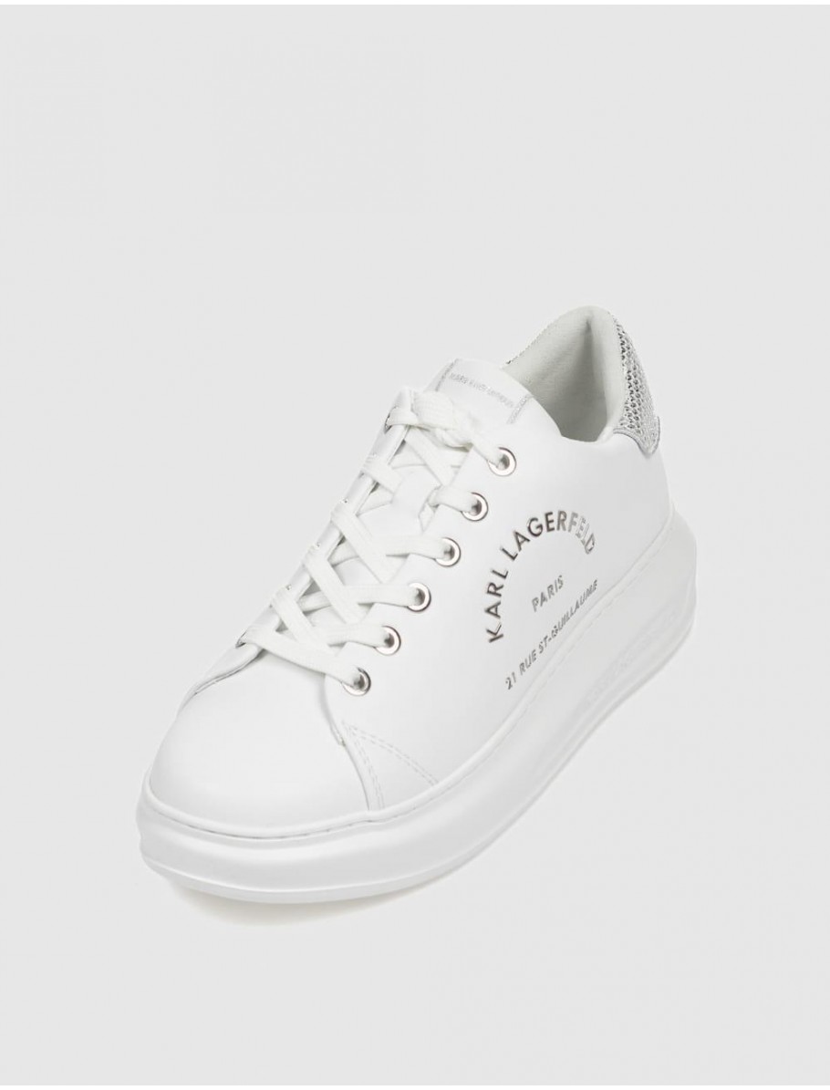 ZAPATILLA KARL LAGERFED KAPRI MAISON SEQUIN TRIM BLANCO