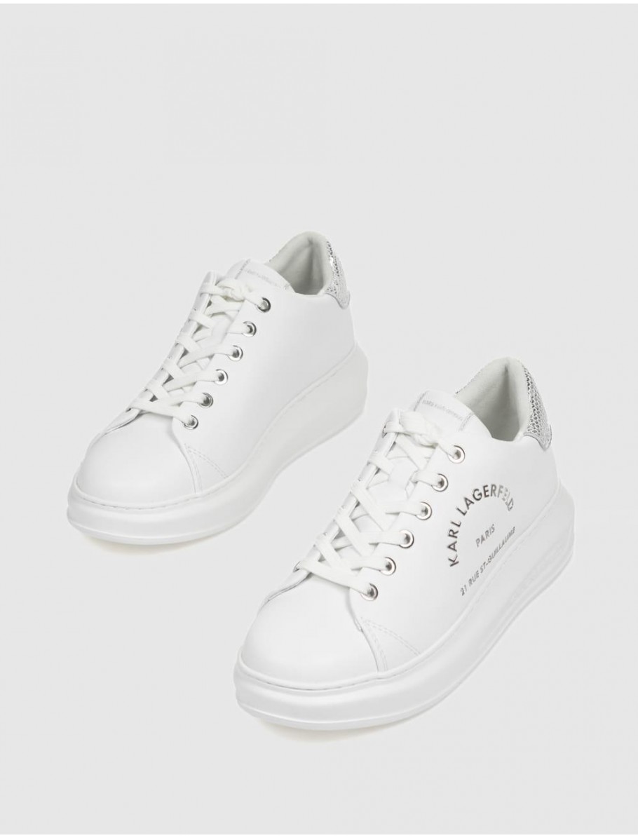 ZAPATILLA KARL LAGERFED KAPRI MAISON SEQUIN TRIM BLANCO