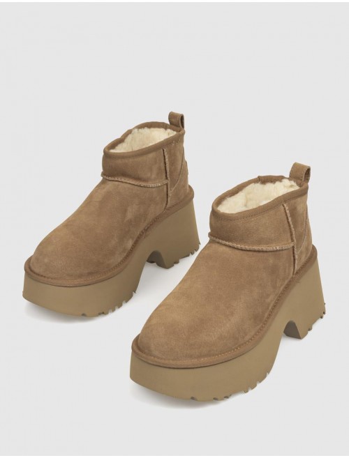 BOTiN UGG CASSIC ULTRA MINI NEW CUERO