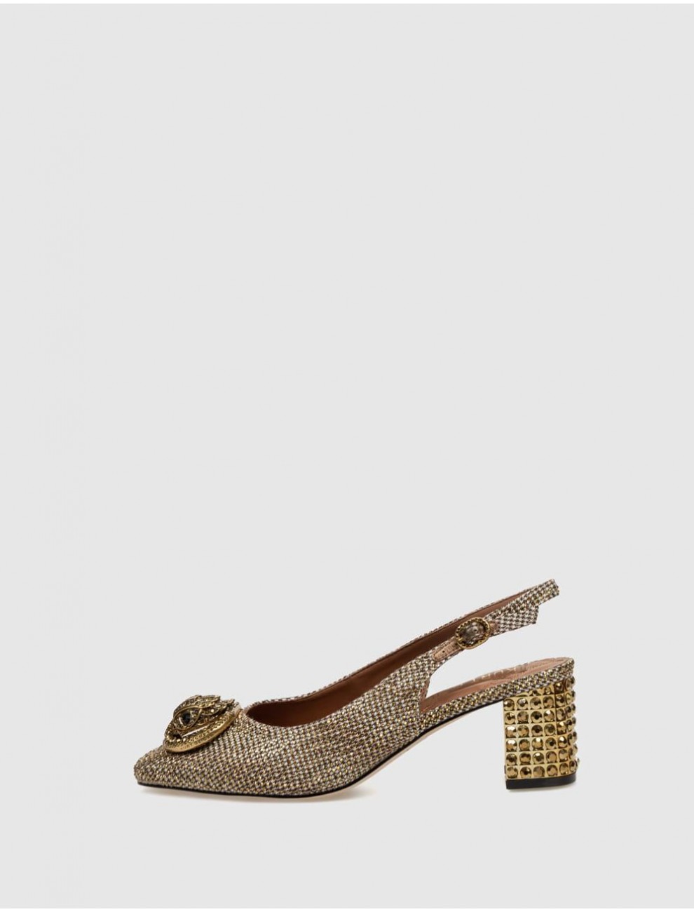 ZAPATO KURT GEIGER CHELSEA BLOCK SLINGBACK BEIG