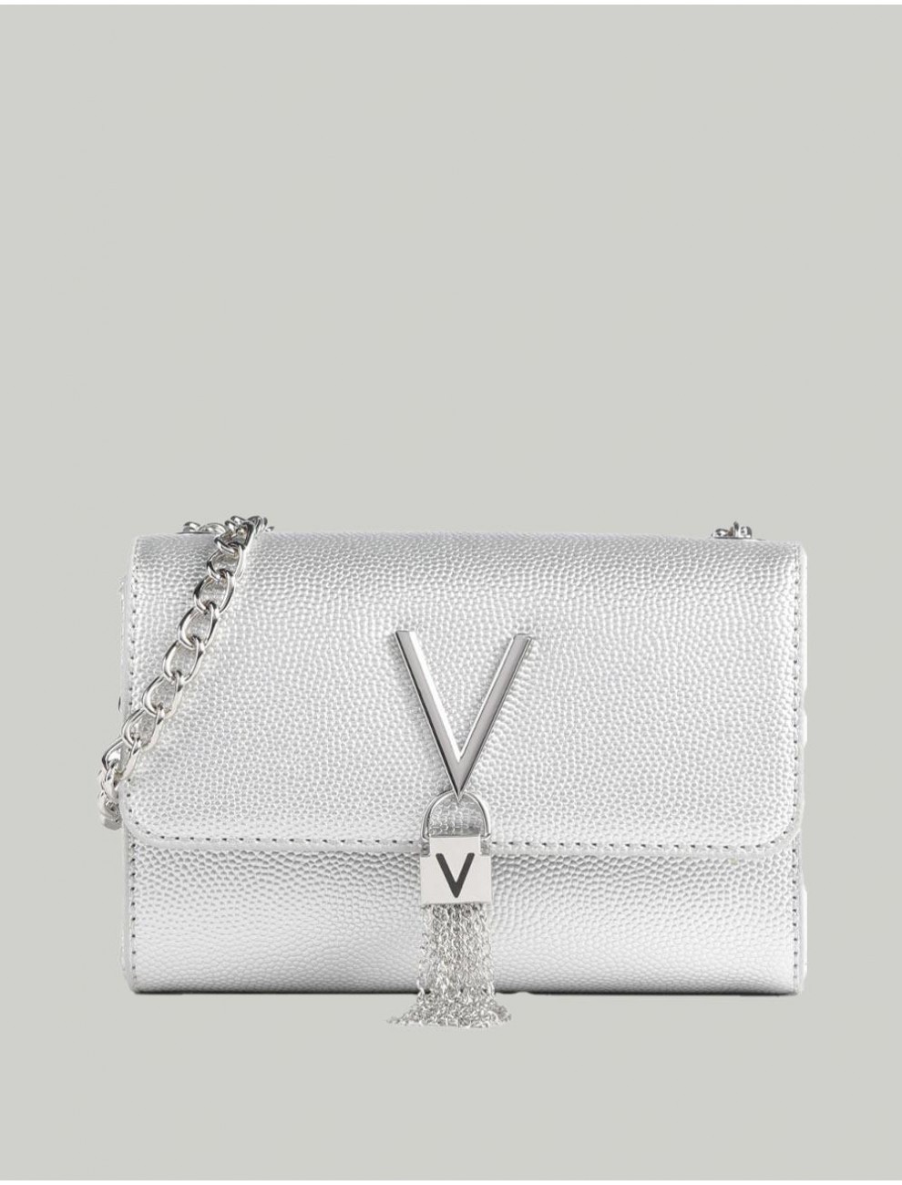 BOLSO VALENTINO BAGS DIVINA VBS1R403G PLATA